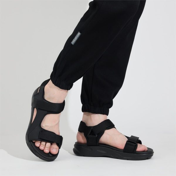 Giày Sandal Nam MWC 7088 - Sandal Nam 2 Quai Ngang Phối Lót Dán Thanh Lịch, Kiểu Dáng Streetwear Năng Động, Trẻ Trung.