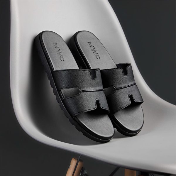 Dép Nam MWC 7965 - Dép Da Vân Nam Quai Ngang Chữ H Thời Trang Cao Cấp, Mang Vào Là Mê.
